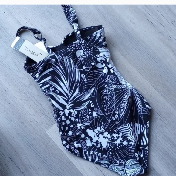 Gottex black and white tropical one piece swimsuit - Picture 8 of 13